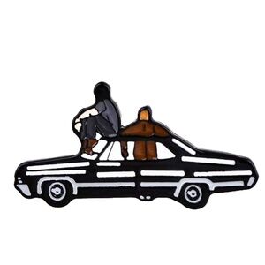 SUPERNATURAL1967 IMPALA SAM & DEAN W/BABY ENAMEL PIN LAPEL PIN BROOCH NWT